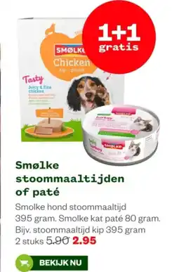 Welkoop Smølke stoommaaltijden of paté aanbieding