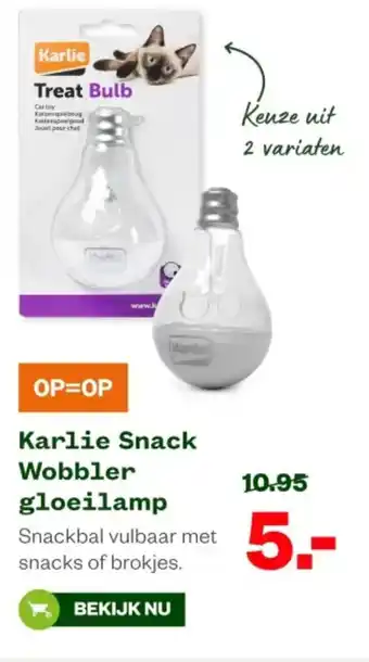 Welkoop Karlie Snack Wobbler gloeilamp aanbieding