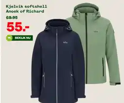 Welkoop Kjelvik softshell Anoek of Richard aanbieding