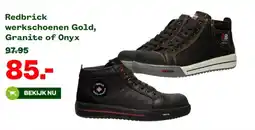 Welkoop Redbrick werkschoenen Gold, Granite of Onyx 97.95 aanbieding