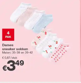 Kik Dames sneaker sokken aanbieding