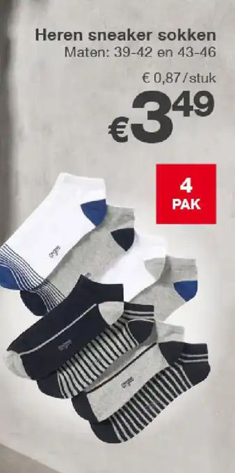 Kik Heren sneaker sokken aanbieding