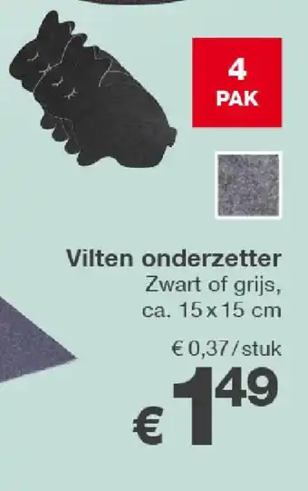 Kik Vilten onderzetter aanbieding