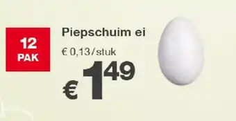 Kik Piepschuim ei aanbieding