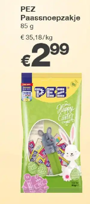 Kik PEZ Paassnoepzakje aanbieding