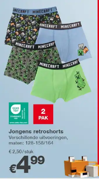 Kik Jongens retroshorts aanbieding