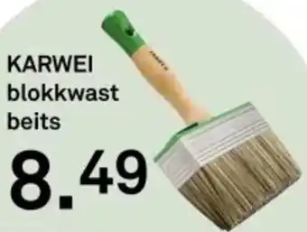 Karwei Karwei blokkwast beits aanbieding