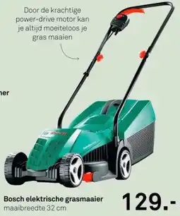 Karwei Bosch elektrische grasmaaier aanbieding