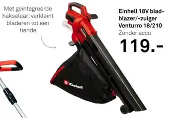 Karwei Einhell 18V bladblazer / zuiger Venturro 18 / 210 aanbieding