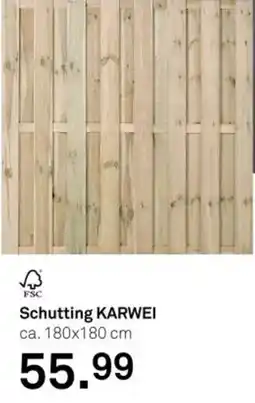 Karwei Schutting Karwei aanbieding