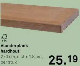 Karwei Vlonderplank hardhout aanbieding