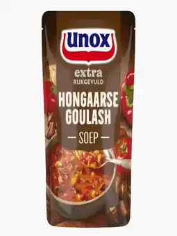 Flink Unox Rijkgevulde Goulashsoep 570ml aanbieding