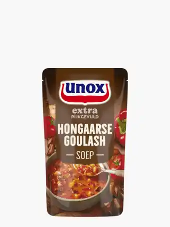 Flink Unox Rijkgevulde Goulashsoep 570ml aanbieding