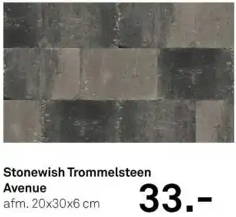 Karwei Stonewish Trommelsteen Avenue aanbieding