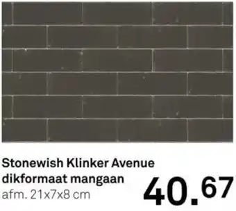 Karwei Stonewish Klinker Avenue dikformaat mangaan aanbieding