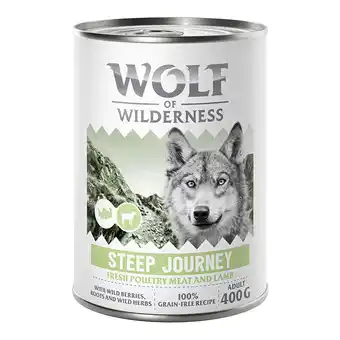 Zooplus 6x400g Wolf of Wilderness Honden Natvoer aanbieding