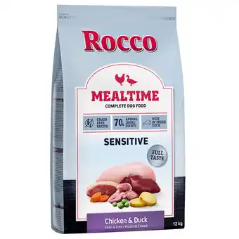 Zooplus 12kg Sensitive Kip & Eend Rocco Mealtime Hondenvoer aanbieding