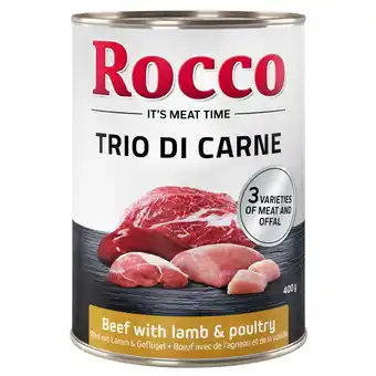 Zooplus Rocco Classic Trio di Carne - 6 x 400 g Hondenvoer - Rundvlees, Lam en Gevogelte aanbieding