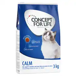 Zooplus 3x3kg Calm Concept for Life Kattenvoer aanbieding