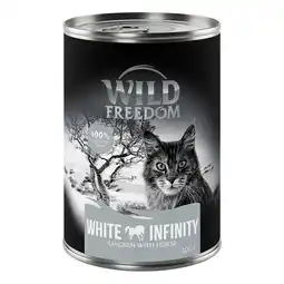 Zooplus 5 + 1 gratis! 6 x 400 g Wild Freedom natvoer - White Infinity - Kip & Paard (6 x 400g) aanbieding