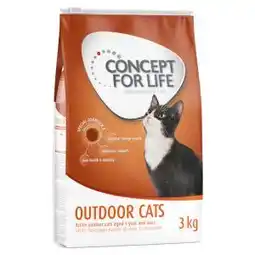 Zooplus 3x3kg Outdoor Cats Concept for Life Kattenvoer aanbieding