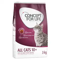 Zooplus 3x3kg All Cats 10+ Concept for Life Kattenvoer aanbieding