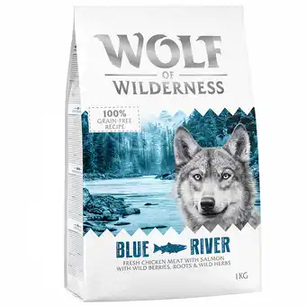 Zooplus 10% korting op 1 kg Wolf of Wilderness honden droogvoer! - Blue River - Zalm aanbieding