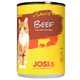 Zooplus 12x 415g JosiCat in saus rund natvoer voor katten aanbieding