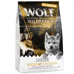 Zooplus 10% korting op 1 kg Wolf of Wilderness honden droogvoer! - Junior Rocky Canyons - Scharrelrund aanbieding