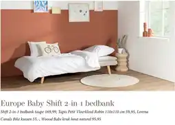 Babypark Europe Baby Shift 2 in 1 bedbank aanbieding