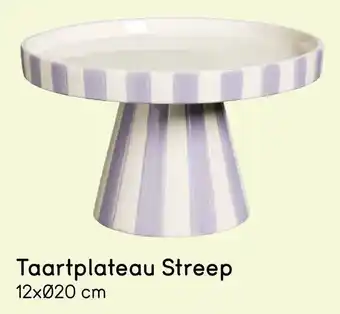 Leen Bakker Taartplateau Streep aanbieding