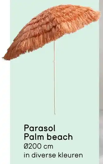 Leen Bakker Parasol Palm beach aanbieding