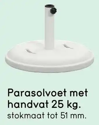 Leen Bakker Parasolvoet met handvat aanbieding