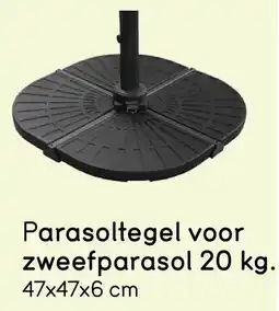 Leen Bakker Parasoltegel voor zweefparasol aanbieding