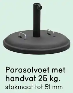 Leen Bakker Parasolvoet met handvat aanbieding