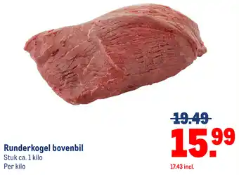 Makro Runderkogel bovenbil aanbieding