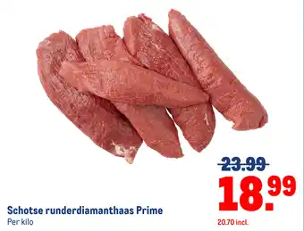 Makro Schotse runderdiamanthaas Prime aanbieding