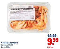 Makro Gekookte garnalen aanbieding