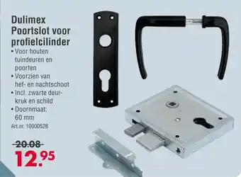 Enorm Dulimex Poortslot voor profielcilinder aanbieding