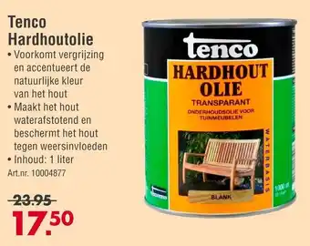 Enorm Tenco Hardhoutolie aanbieding