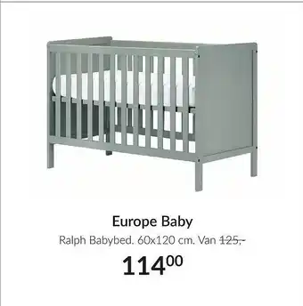 Babypark Europe Baby 60x120cm aanbieding