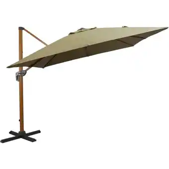 Leen Bakker Zweefparasol Nancy - groen - 300x300 cm aanbieding