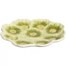 Leen Bakker Deco schaaltje Bloem - groen - 2,5xØ19 cm aanbieding