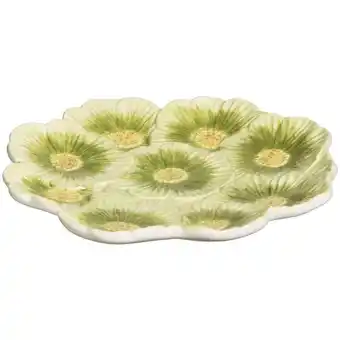 Leen Bakker Deco schaaltje Bloem - groen - 2,5xØ19 cm aanbieding