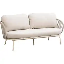 Leen Bakker Loungebank Fermo 2,5 zits - zand - 75x180x81 cm aanbieding