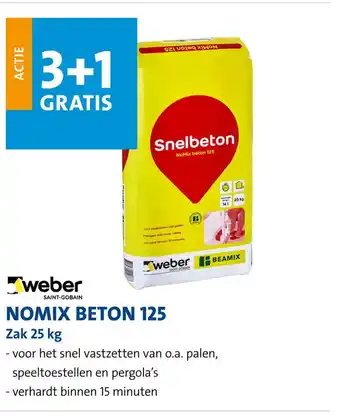 Jongeneel Nomix beton 125 aanbieding