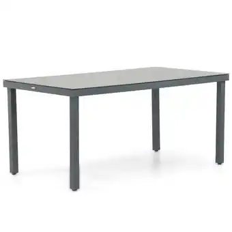 Leen Bakker Dining Tuintafel rechthoekig 160 x 90 cm Aluminium/HPL Grijs Porto aanbieding