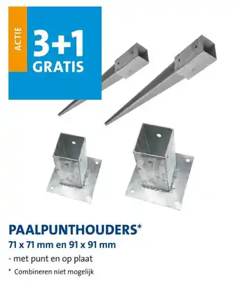 Jongeneel Paalpunthouders aanbieding