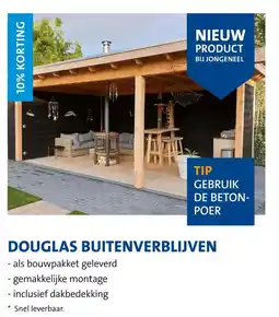 Jongeneel Douglas buitenverblijven aanbieding