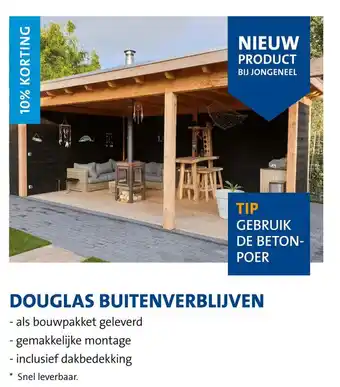 Jongeneel Douglas buitenverblijven aanbieding